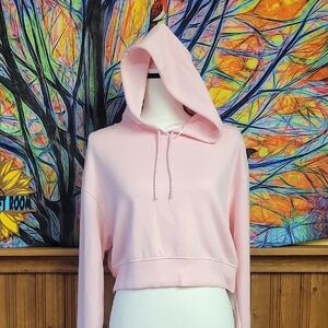 Pink Hoodie Crop Top Better Together Girls Large Nwt